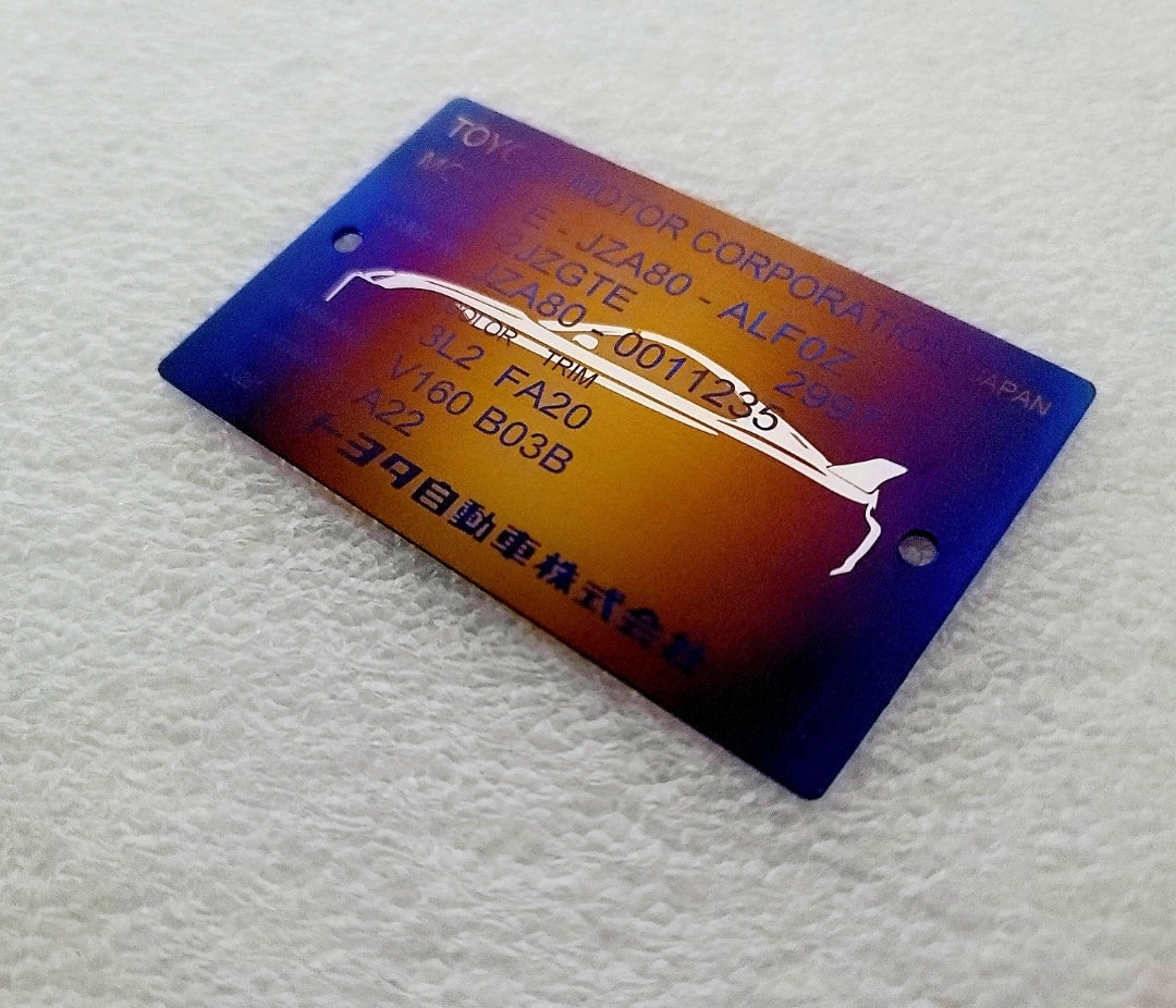 VIN / Spec plaque – Titanium Works