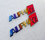 AMS Alpha Titanium emblem