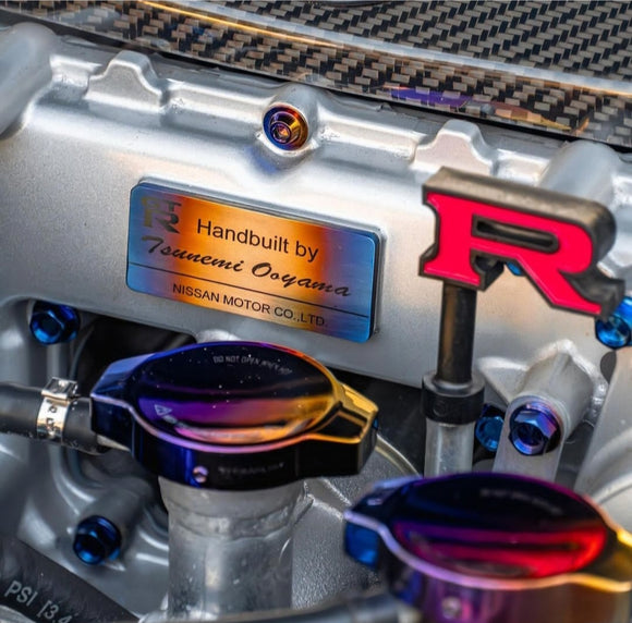 2009 - Current Nissan GTR R35 oem style engine plaque
