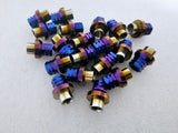 Titanium Works" shank style " lug nuts