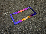 Titanium Works license plate frame