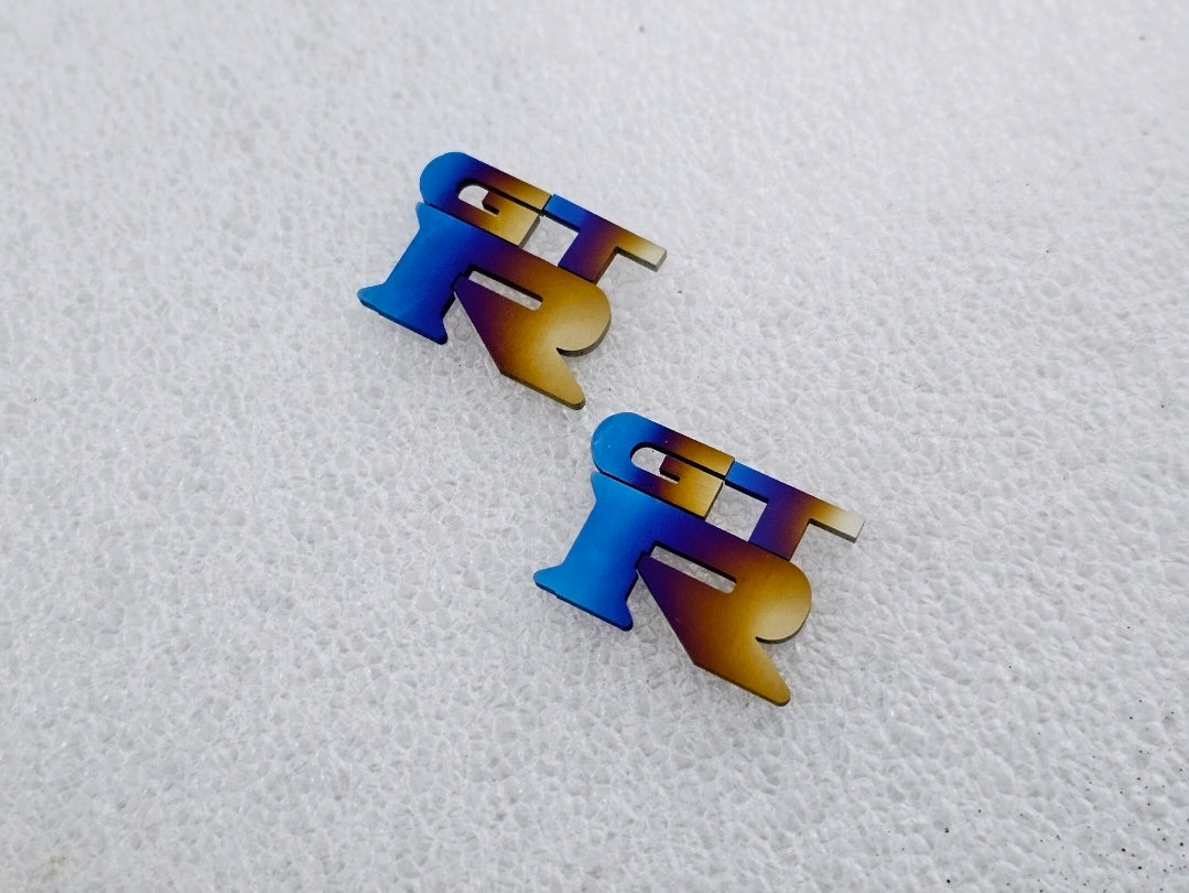 Nissan GTR R35 fender badge inserts – Titanium Works
