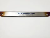 Titanium Works license plate frame