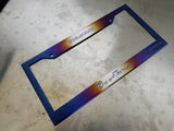 Titanium Works license plate frame
