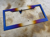 Titanium Works license plate frame