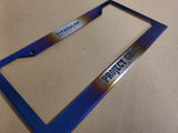 Titanium Works license plate frame