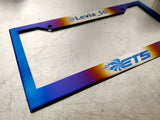 Titanium Works license plate frame