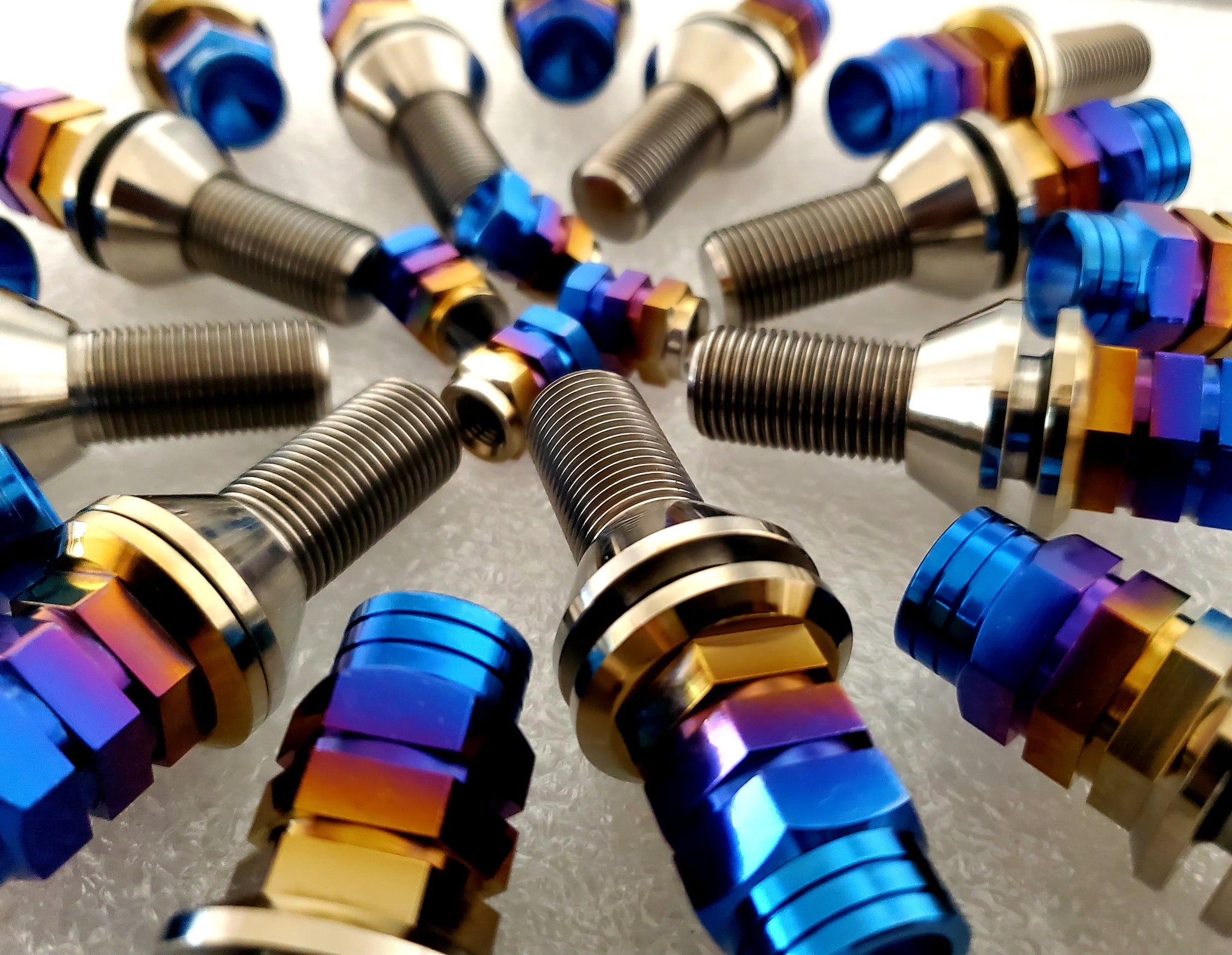 A90 supra/BMW lug bolt kit Titanium Works