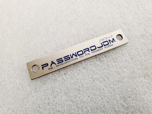 Password JDM PLAQUE