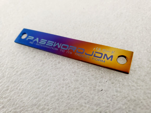 Password JDM PLAQUE