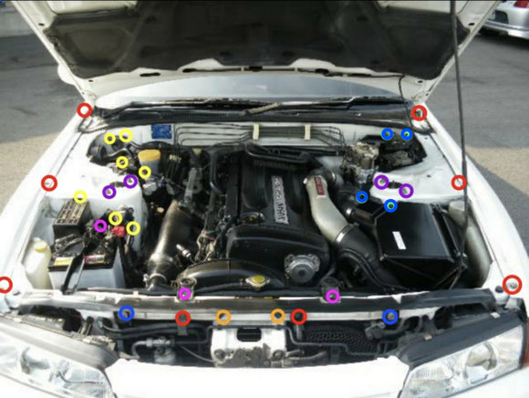 GTR R32 R33 R34 Engine Bay/Fender kit